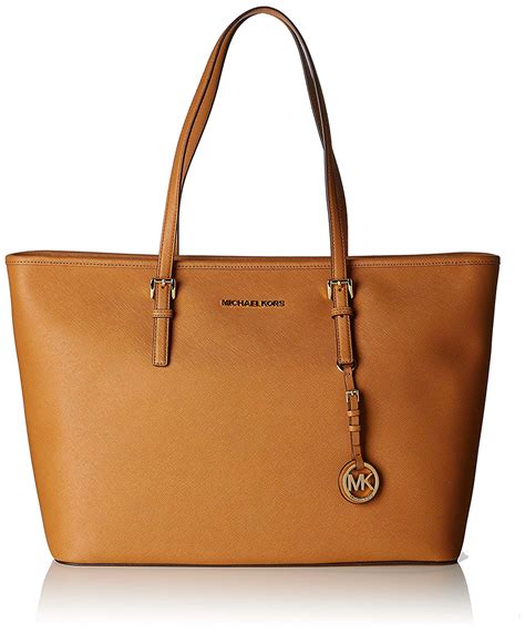 michael kors jet set medium pocketed top zip tote bag|Michael Kors designer tote jetset.